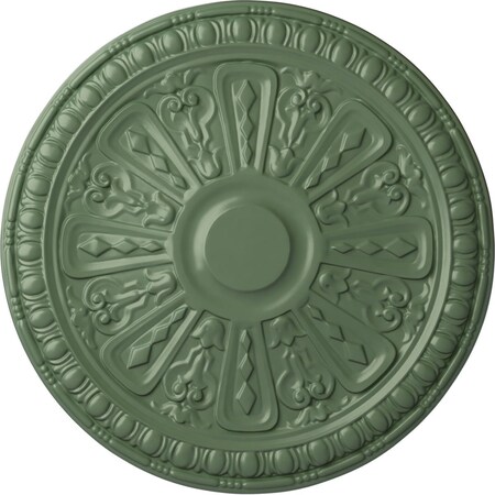 Raymond Ceiling Medallion (Fits Canopies up to 5 3/8"), Hand-Painted Athenian Green, 18"OD x 1 1/4"P